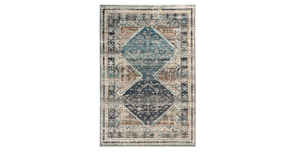 VINTAGE-TEPPICH 120/170 cm My Inca  - Beige/Dunkelblau, Design, Textil (120/170cm) - Novel