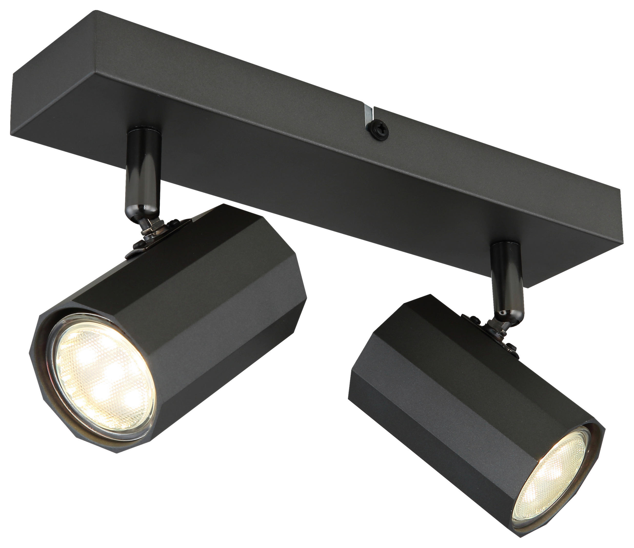 DECKENLEUCHTE 26/6/14,5 cm   - Grau, Design, Metall (26/6/14,5cm) - Novel