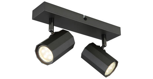 DECKENLEUCHTE 26/6/14,5 cm  - Grau, Design, Metall (26/6/14,5cm) - Novel