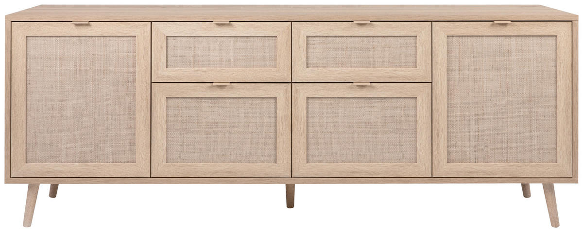 SIDEBOARD  in 180/71/40 cm  - Sonoma Eiche, Natur, Holz/Holzwerkstoff (180/71/40cm) - MID.YOU