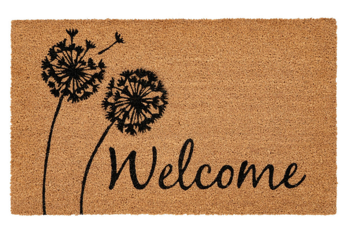 FUßMATTE 45/75 cm  - Hellbraun, Basics, Textil (45/75cm) - Kayoom