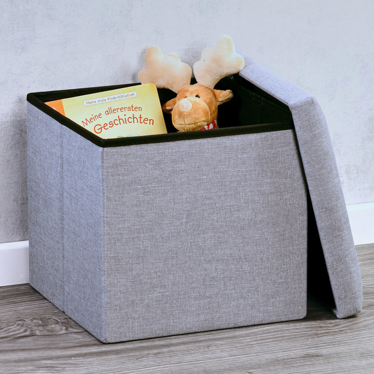 SITZBOX  - Hellgrau, Basics, Textil (38/38/38cm) - Kesper