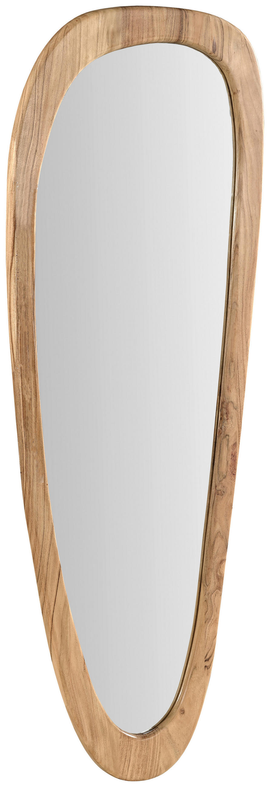 STENSKO OGLEDALO, 60/165/2,5 cm les, steklo  - barve akacije, Design, steklo/les (60/165/2,5cm) - Landscape