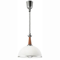 HÄNGELEUCHTE 30/64 cm  - Silberfarben, KONVENTIONELL, Glas/Holz (30/64cm)