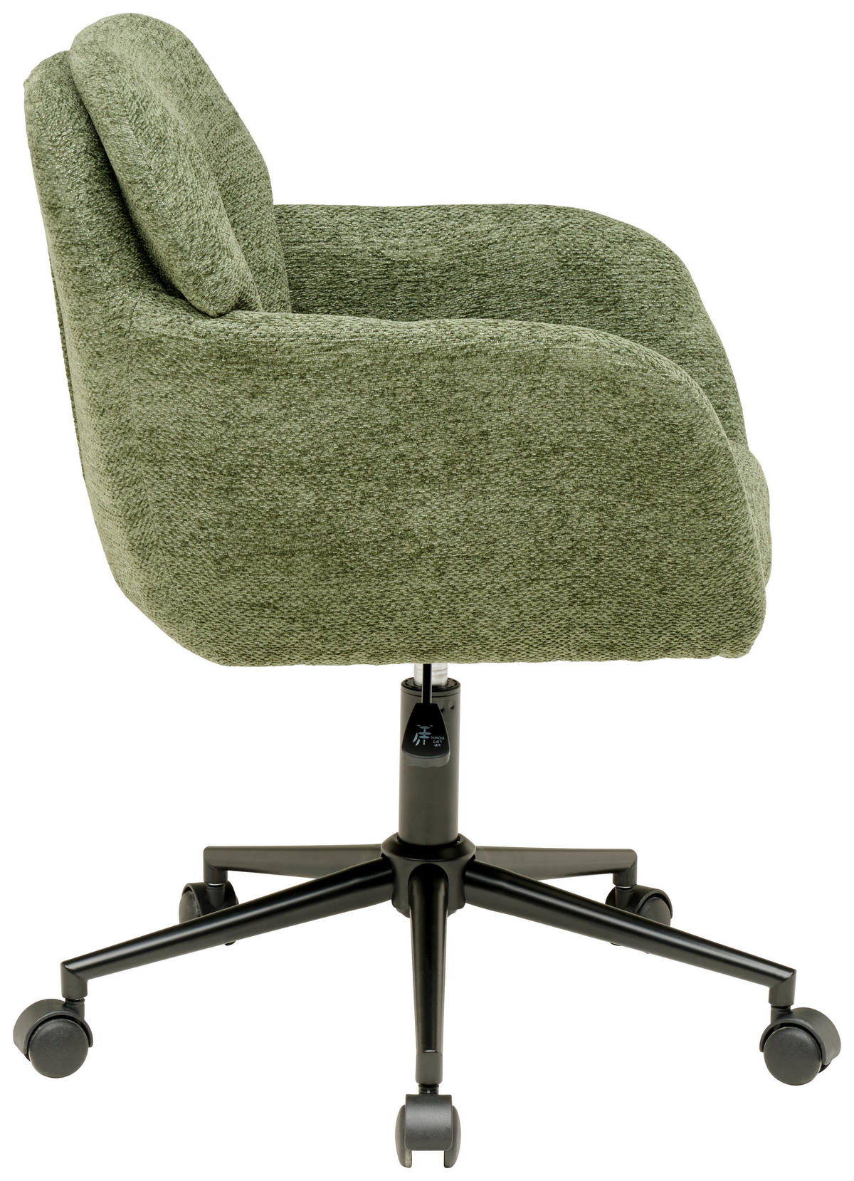 DREHSTUHL  in Webstoff Grün  - Schwarz/Grün, MODERN, Kunststoff/Textil (55/85-95/60cm) - MID.YOU