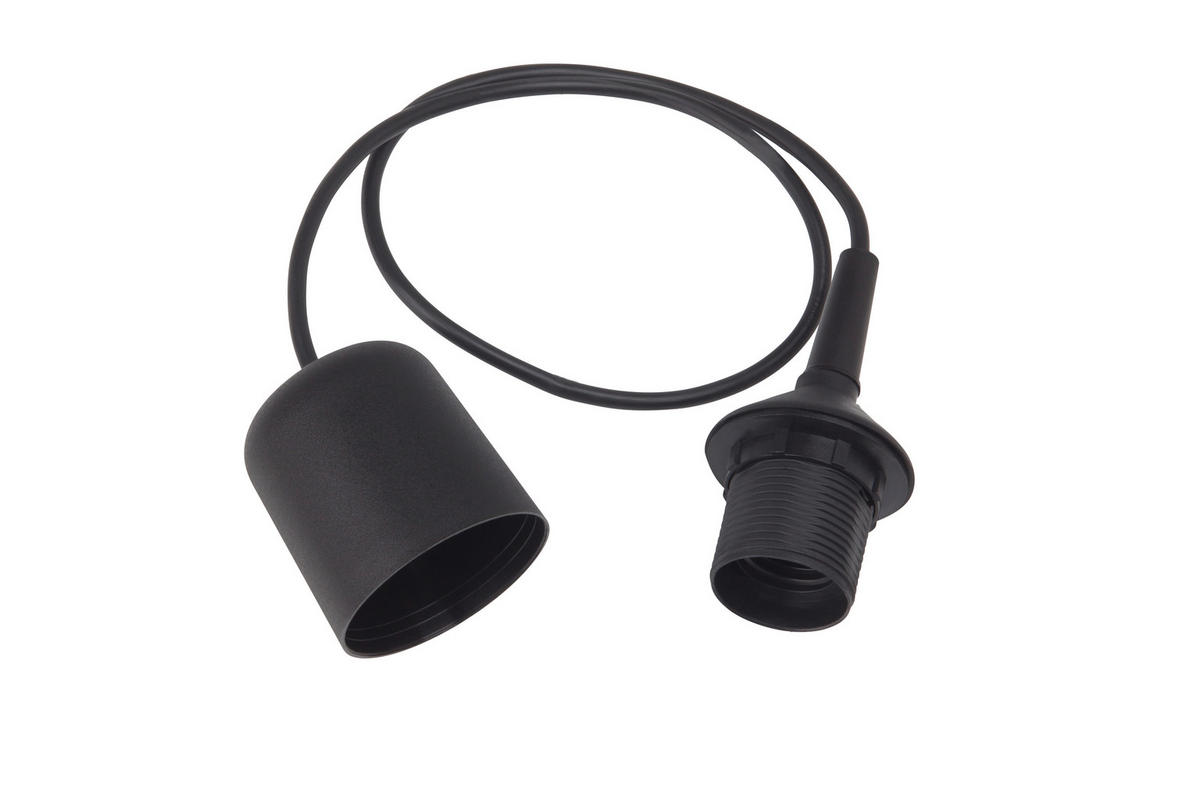 SCHNURPENDEL 7,4/75 cm   - Schwarz, Basics, Kunststoff (7,4/75cm)