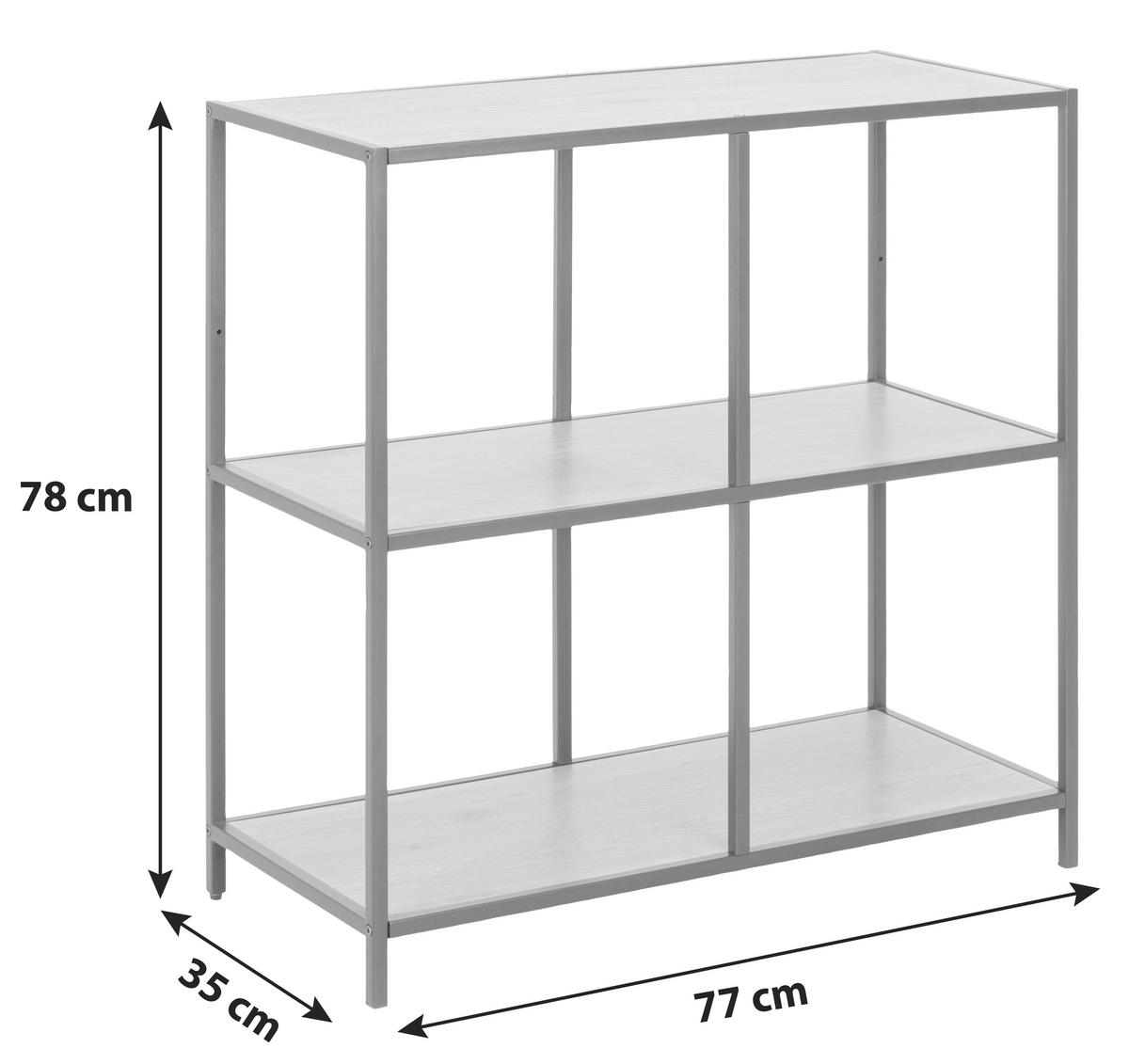 HYLLA i 77/78/35 cm svart, ekfärgad  - svart/ekfärgad, Modern, metall/trämaterial (77/78/35cm) - Best Price