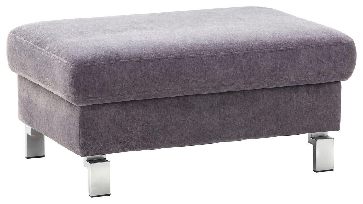 SAROKKANAPÉ textil sötétszürke  - krómszínű/sötétszürke, Design, textil/fém (281/200cm) - Pure Home Lifestyle