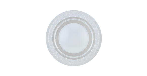 LED-DECKENLEUCHTE 38/7 cm - Chromfarben/Weiß, Trend, Kunststoff/Metall (38/7cm) - Novel
