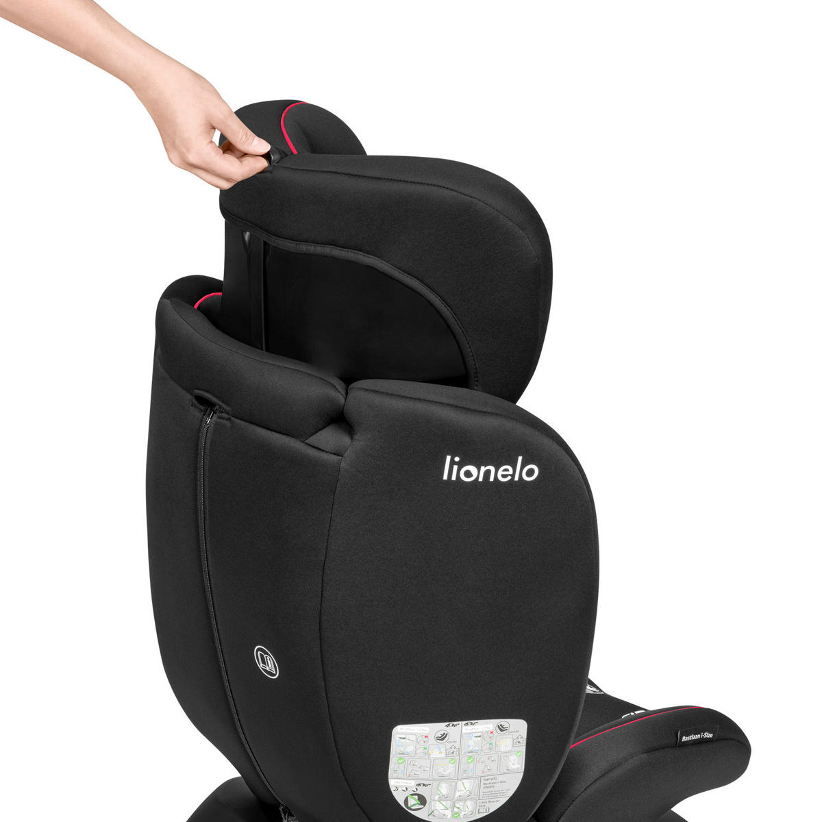 KINDERAUTOSITZ  - Rot, Basics, Kunststoff (44,5/60/81cm) - Lionelo