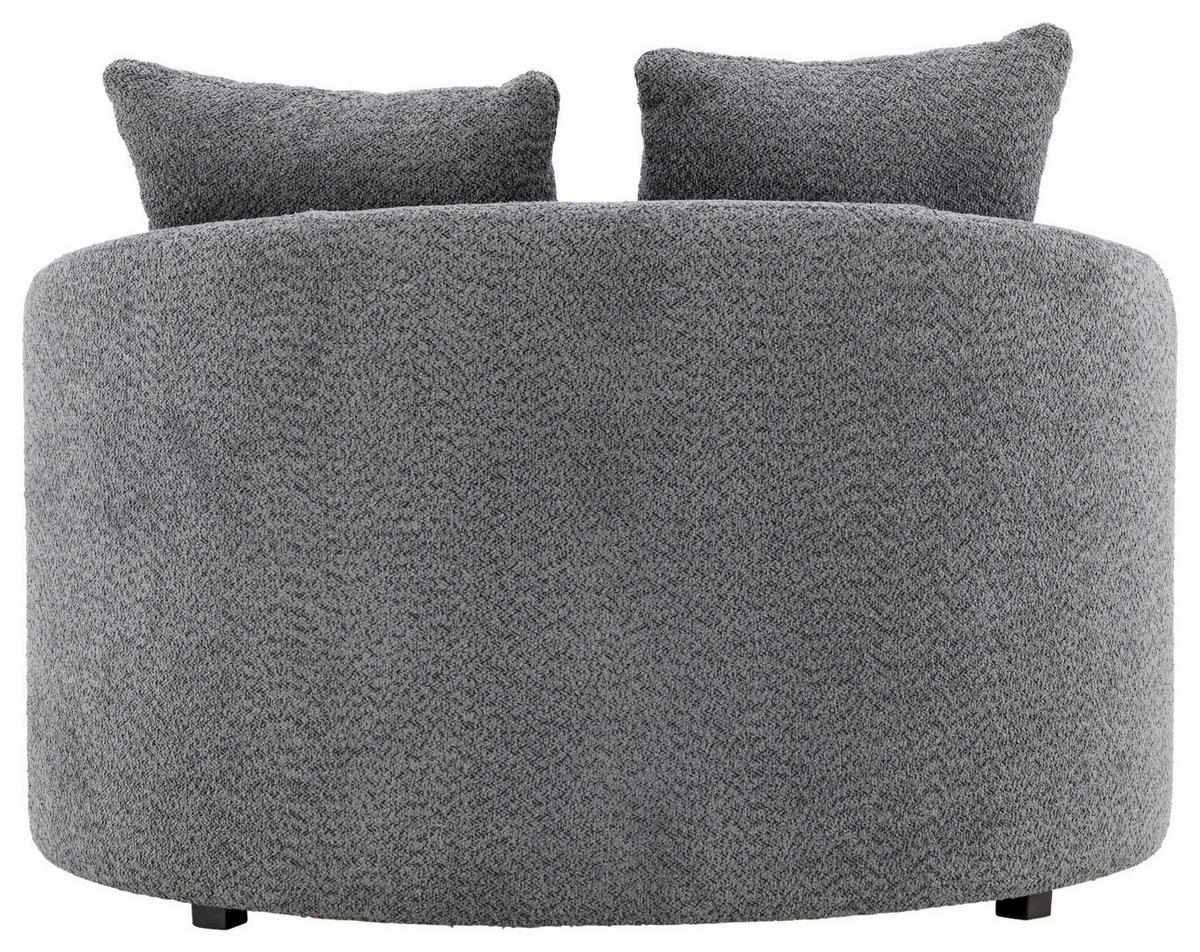 XXL-FÅTÖLJ i textil grå  - grå, Design, textil (120/72/118cm) - Livetastic