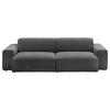 BIGSOFA Chenille Anthrazit  - Anthrazit/Schwarz, Design, Kunststoff/Textil (238/71/101cm) - Pure Home Lifestyle