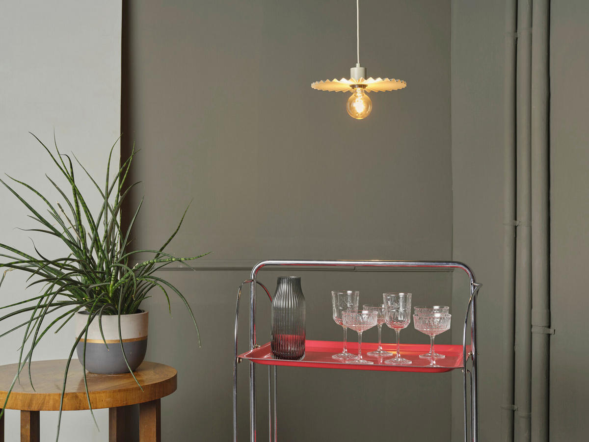 HÄNGELEUCHTE 29.5/110 cm  - Beige, Basics, Metall (29.5/110cm) - Osram