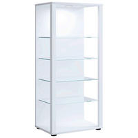 VITRINE  in Weiß  - Schwarz/Weiß, MODERN, Glas/Holzwerkstoff (51,8/114,5/34,8cm) - MID.YOU