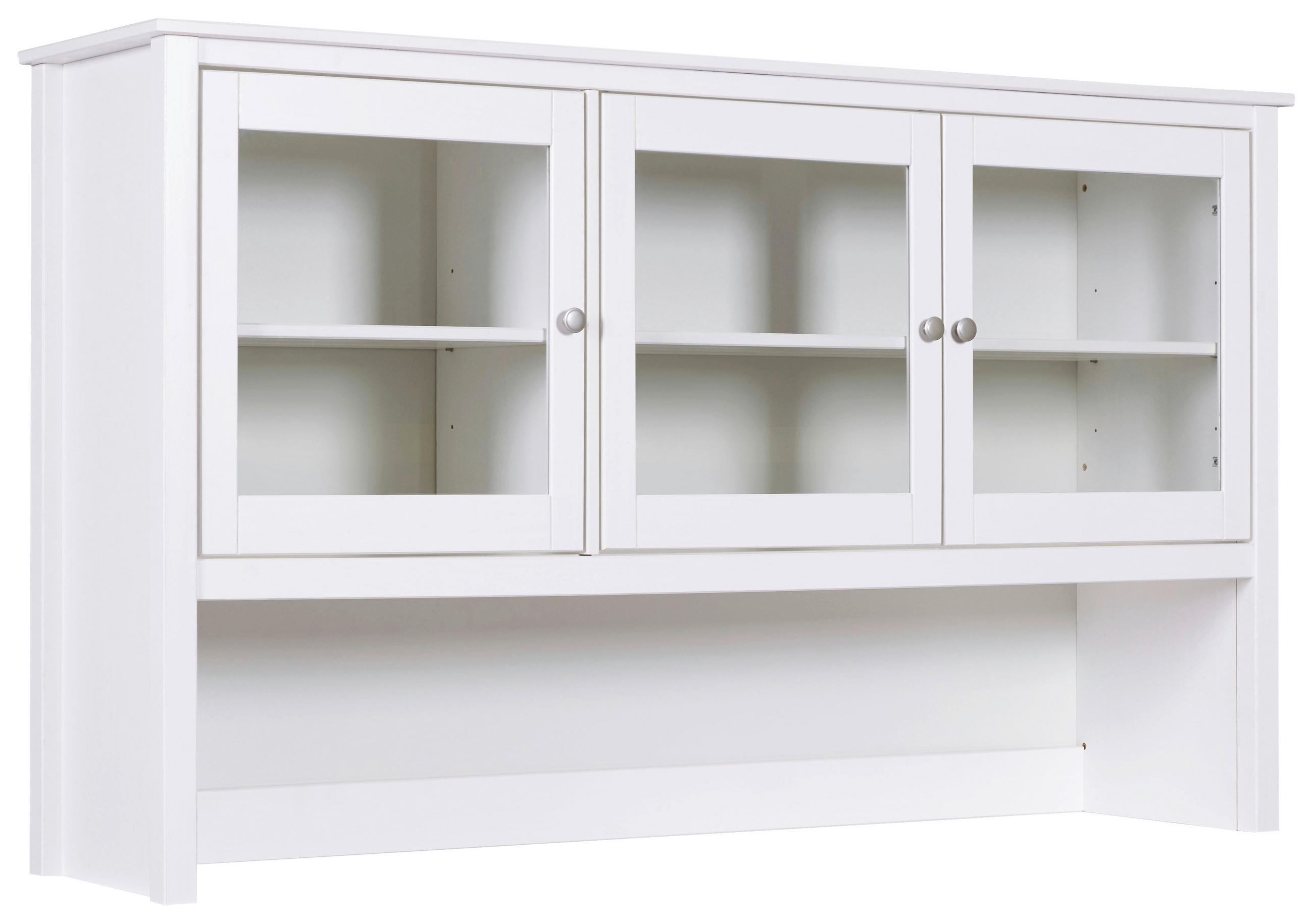 BUFFETAUFSATZ  in  - Silberfarben/Weiß, KONVENTIONELL, Holz/Metall (160cm) - MID.YOU