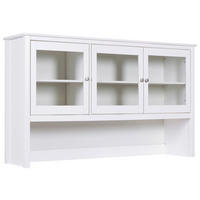 BUFFETAUFSATZ  in  - Silberfarben/Weiß, KONVENTIONELL, Holz/Metall (160cm) - MID.YOU