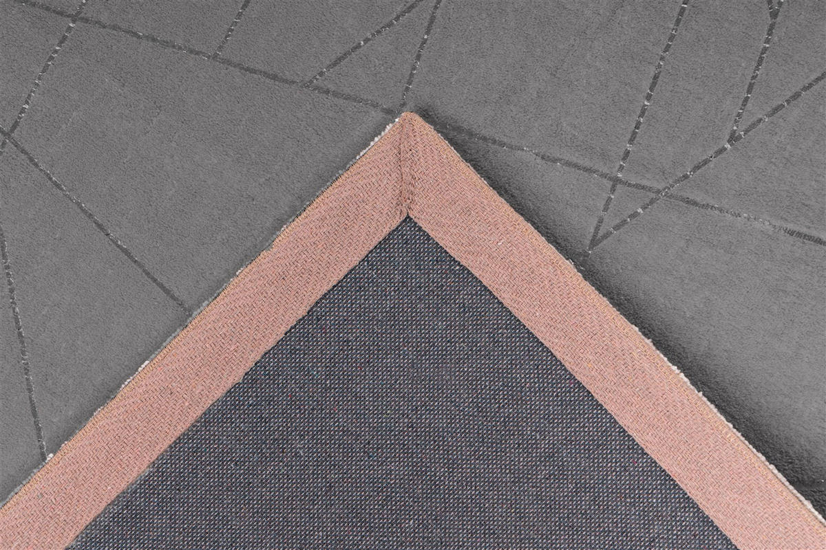 LÄUFER 80/150 cm Bijou 125 Taupe / Silber Silberfarben, Taupe  - Taupe/Silberfarben, KONVENTIONELL, Textil (80/150cm)