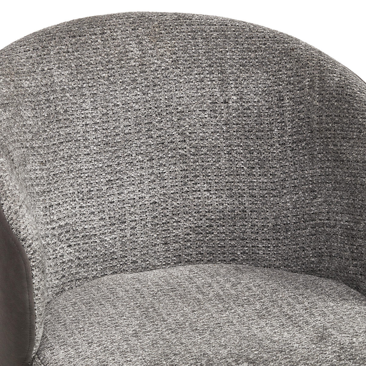 ARMLEHNSTUHL  in Eisen Samt  - Schwarz/Grau, MODERN, Textil/Metall (56/76,5/57,5cm) - MID.YOU