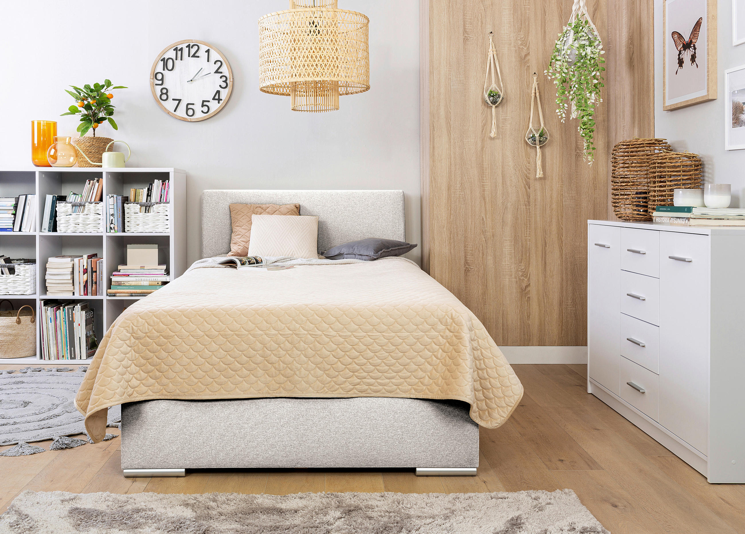 Thumbnail - Boxxx Boxbett, Ecru, Textil, H3, Höhe ca. 22 cm, 120x200 cm, Topper durchgehend, in verschiedenen Größen erhältlich, Mat...