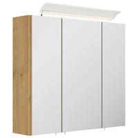 SPIEGELSCHRANK 70/62/17 cm  - Eichefarben, MODERN, Glas/Holzwerkstoff (70/62/17cm) - MID.YOU