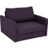 SCHLAFSESSEL in Textil Violett - Chromfarben/Violett, Design, Textil/Metall (116/77-88/110-120cm) - Bali SCHLAFSESSEL in Textil Violett - Chromfarben/Violett, Design, Textil/Metall (116/77-88/110-120cm) - Bali