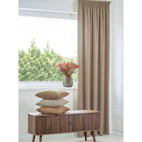 Draperie Confecționată obscuritate  - maro deschis, Basics, textil (140/245cm)