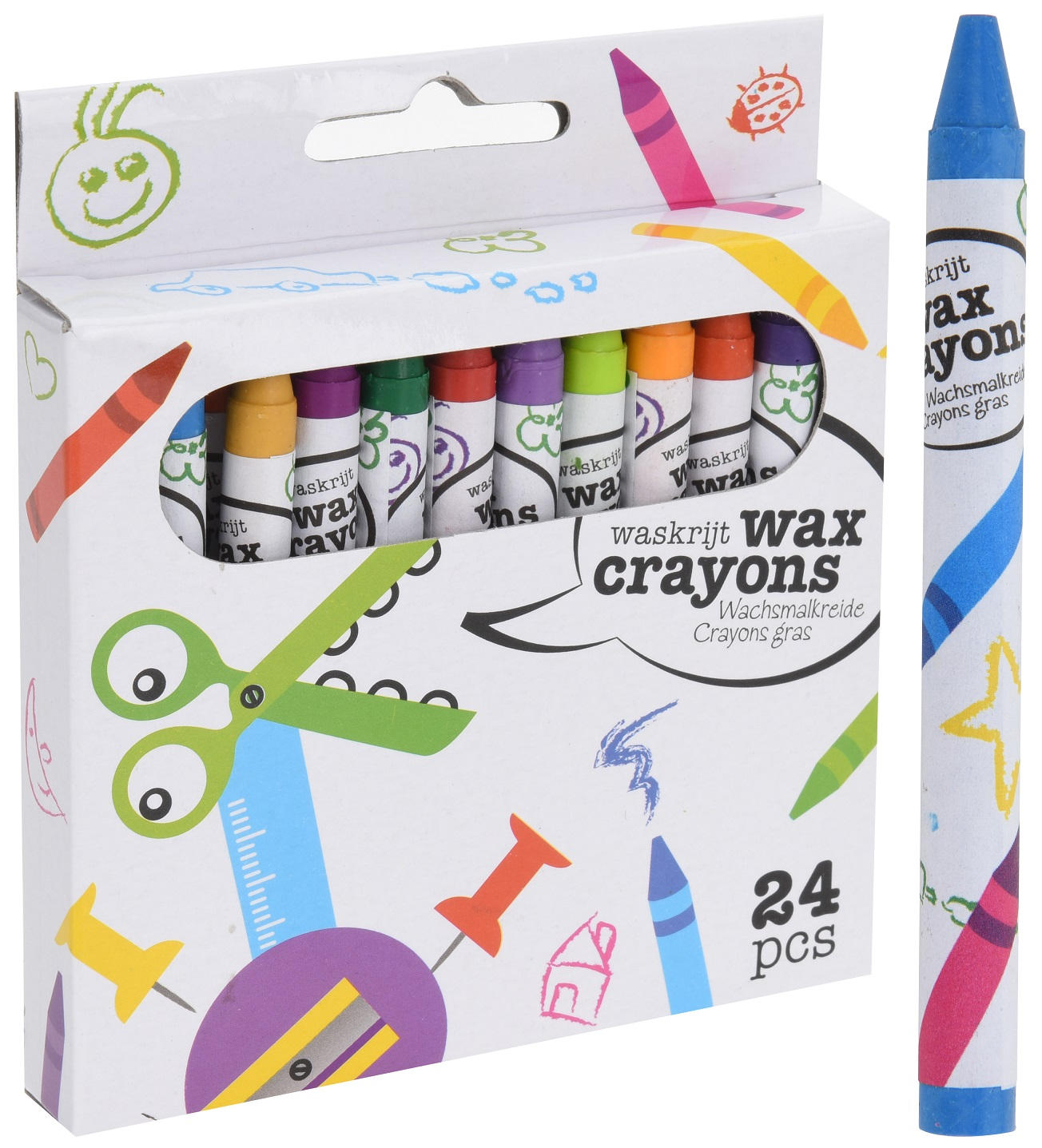 VAXKRITA - multicolor, Basics, naturmaterial (10/1,5/11cm)