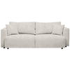 SCHLAFSOFA in Velours Creme  - Creme/Schwarz, Design, Kunststoff/Textil (250/92/105cm) - Carryhome