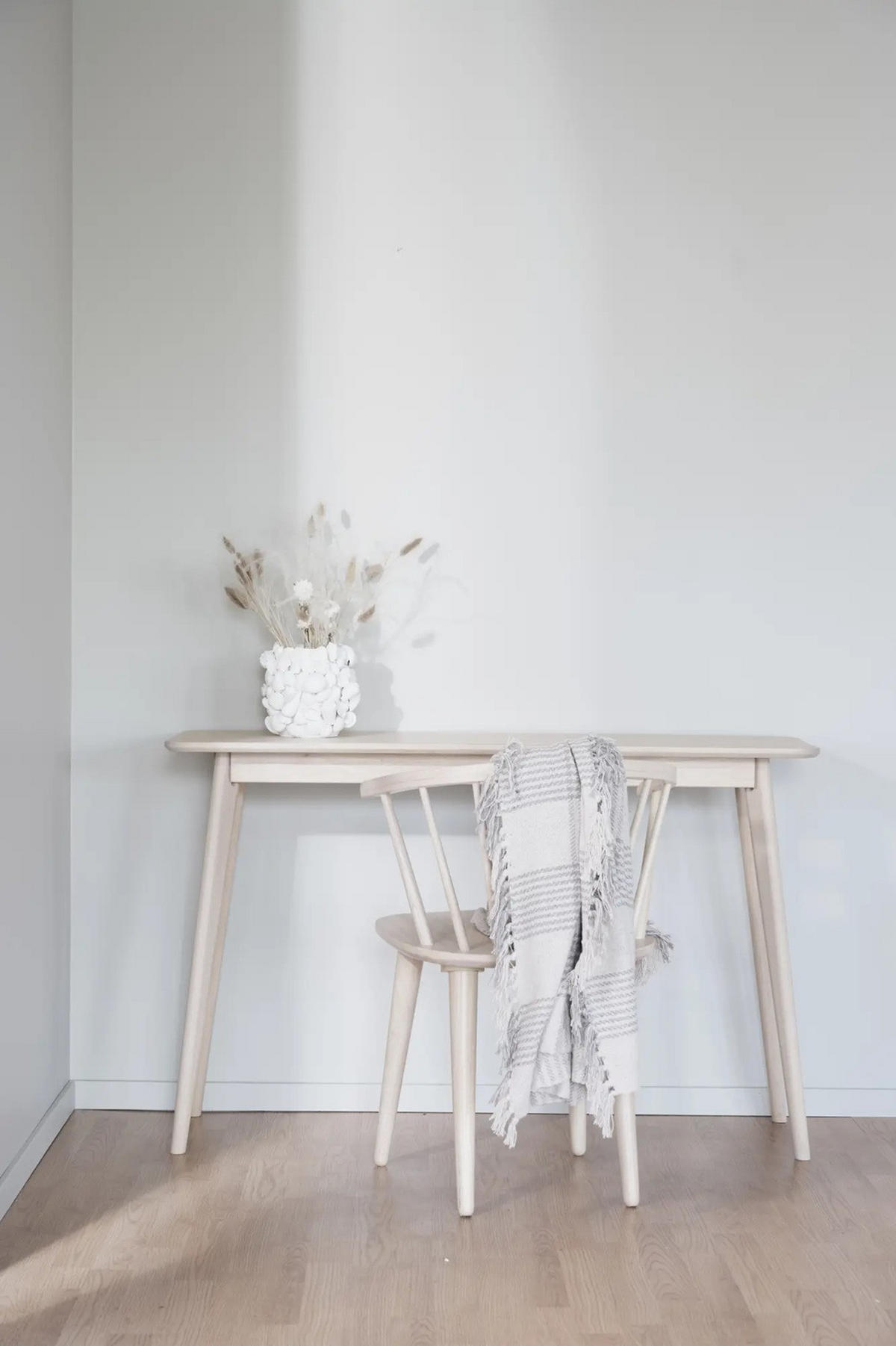 KONSOL i trä 120/40/75 cm    - ek Bianco, Klassisk, trä (120/40/75cm) - Rowico