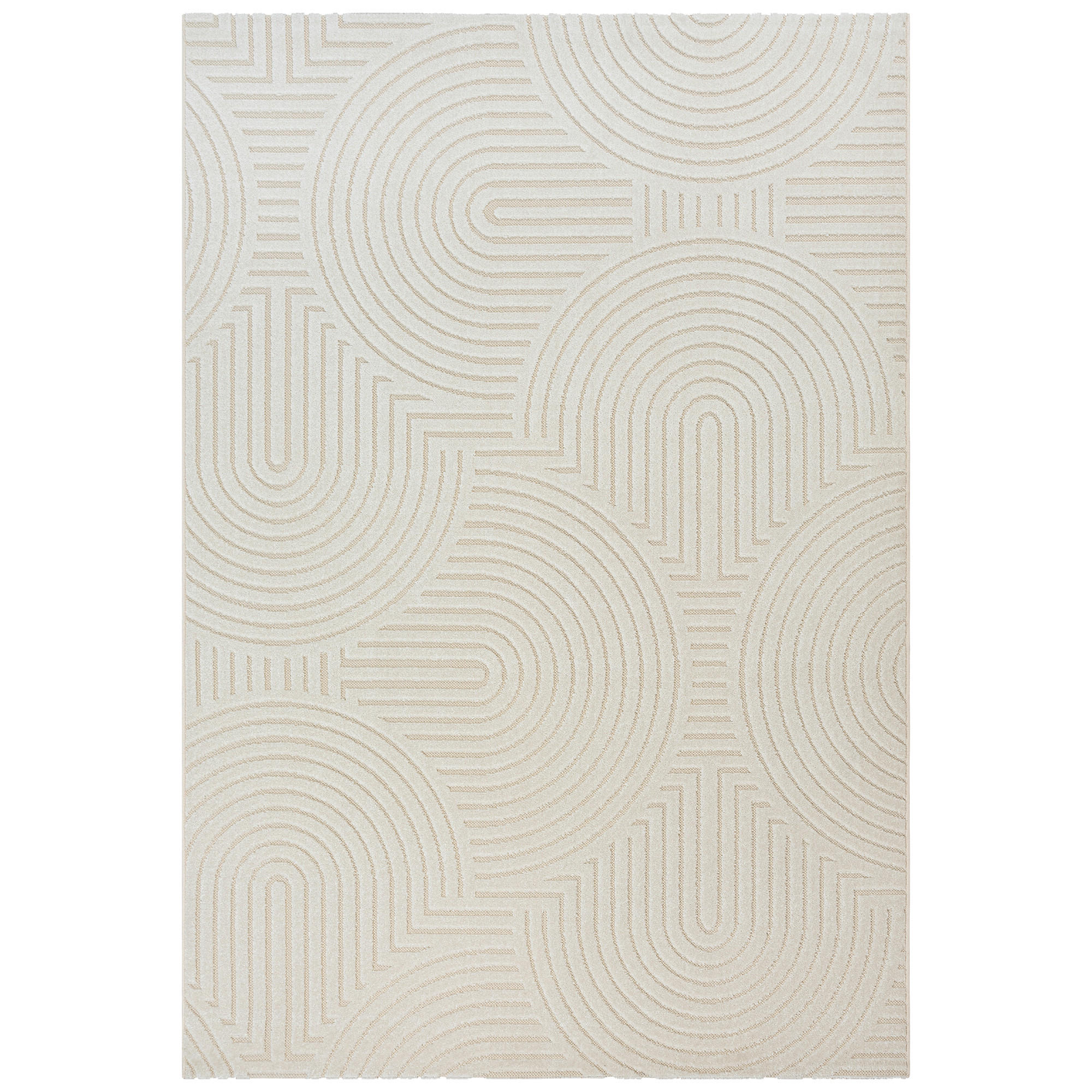 OUTDOORTEPPICH 60/110 cm Berlin Creme  - Creme, Basics, Kunststoff/Textil (60/110cm) - Novel