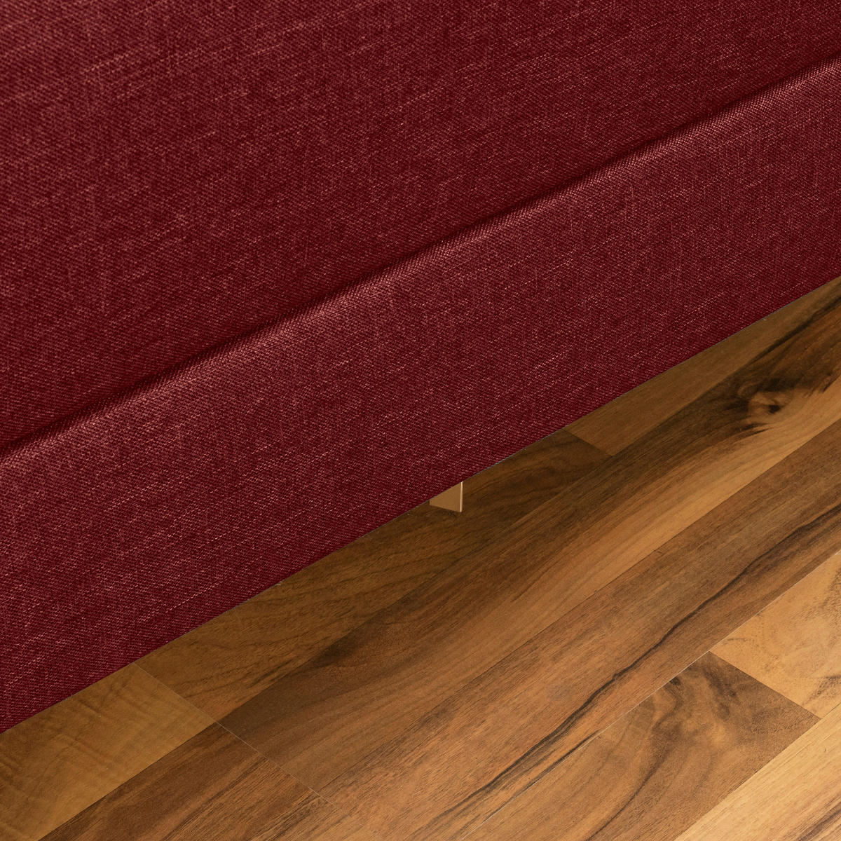 ECKSCHLAFSOFA in Flachgewebe Rot  - Rot/Erlefarben, Design, Holz/Textil (230/93/152cm) - Max Winzer