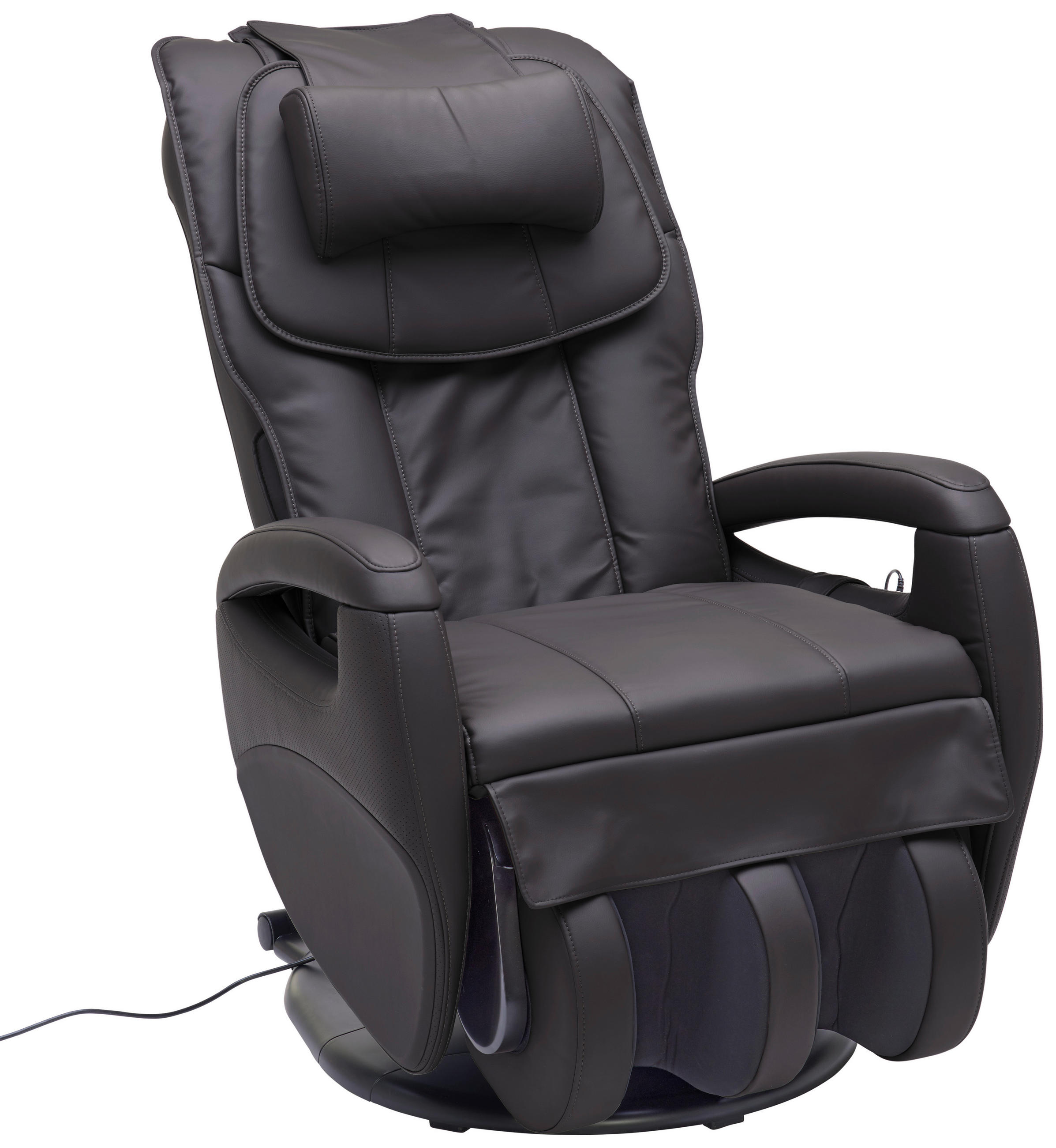 MASSAGESESSEL Lederlook Grau, Schlammfarben    - Schlammfarben/Grau, Design, Textil (80/117/114cm) - Cantus