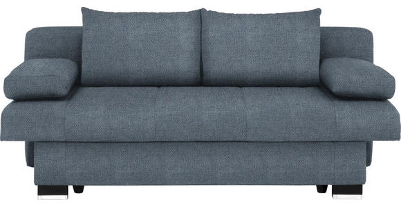 SCHLAFSOFA Helen in Blau, Grau  - Wengefarben/Blau, KONVENTIONELL, Holz/Textil (200/80/104cm) - Novel