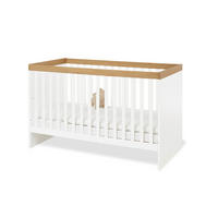 GITTERBETT Linje 144 cm/75 cm/88 cm cm  - Weiß/Naturfarben, Basics, Holz (144 cm/75 cm/88 cmcm) - Pinolino