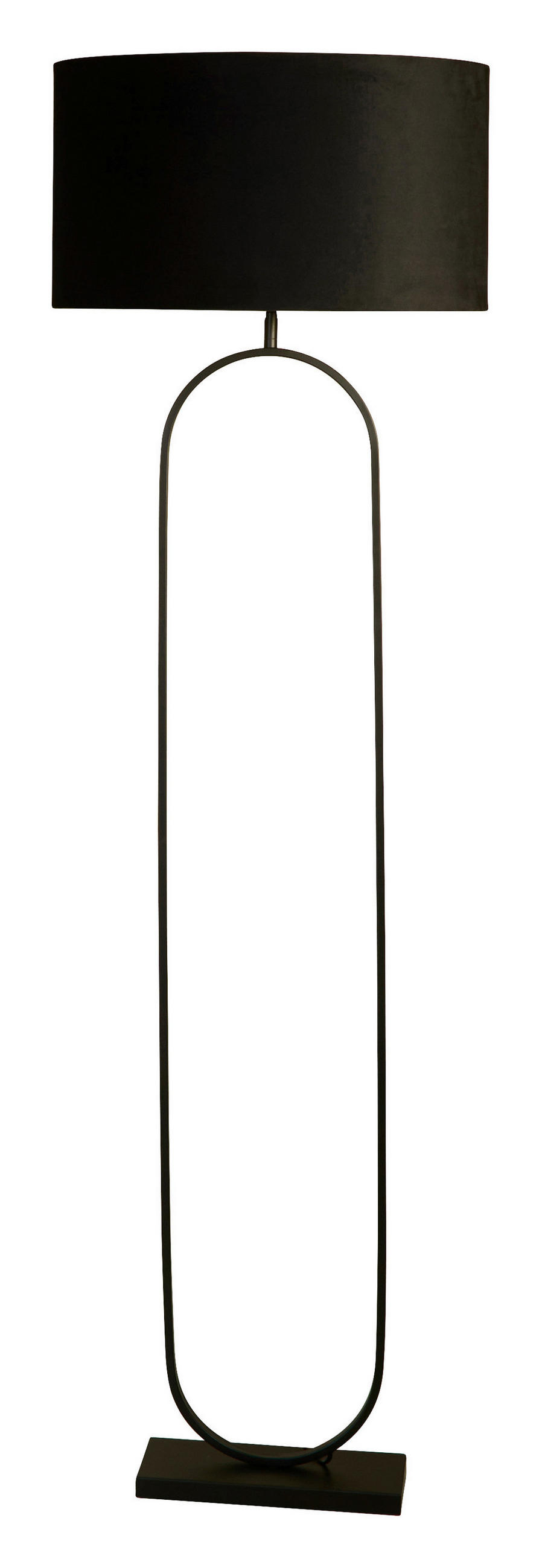 STEHLEUCHTE Modish 50/164 cm  - Schwarz/Bronzefarben, Design, Metall (50/164cm)