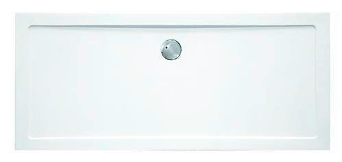 DUSCHTASSE Weiß   - Weiß, KONVENTIONELL, Kunststoff (80/3,5/170cm) - Sanotechnik