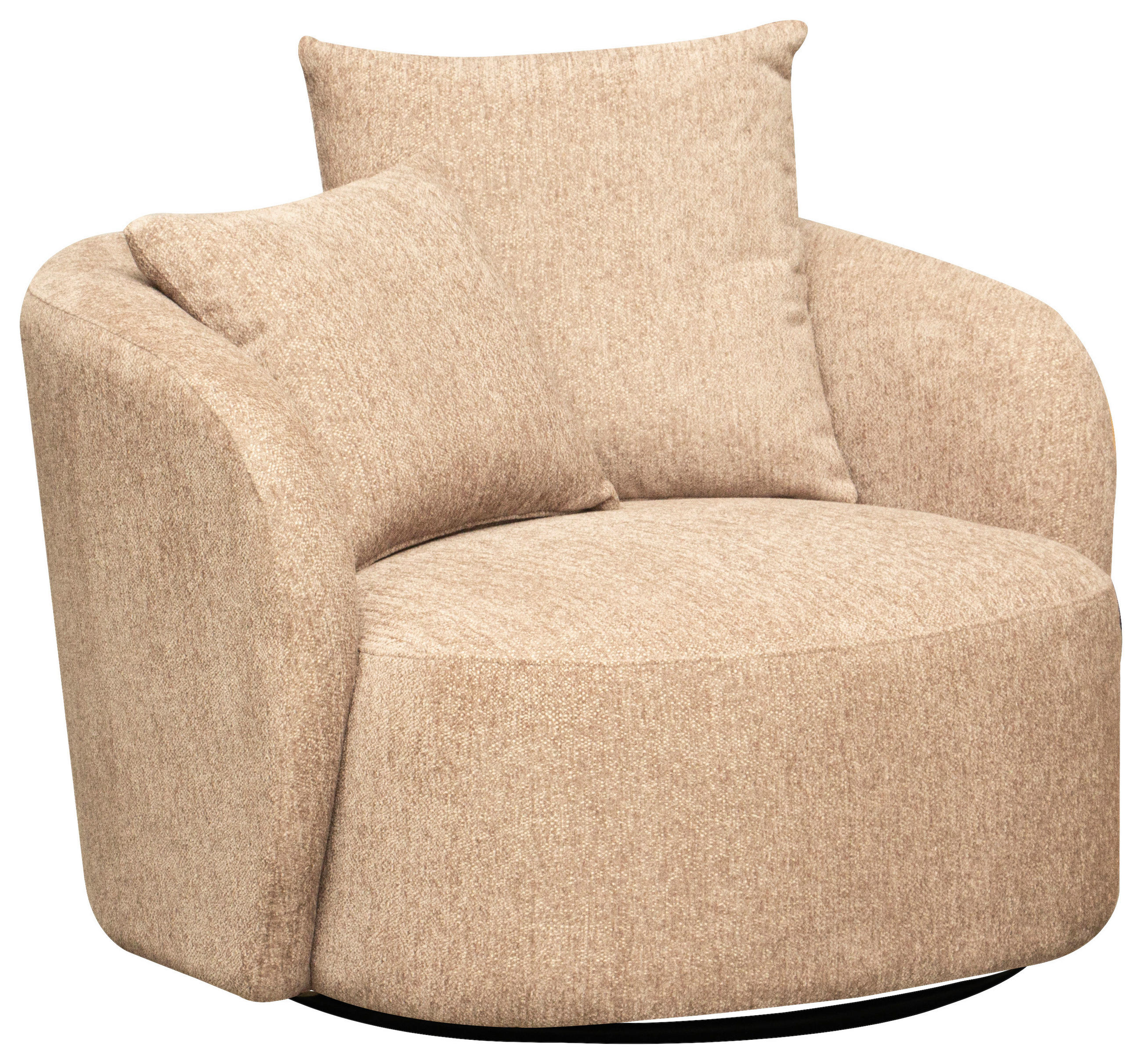 SESSEL in Webstoff Taupe  - Taupe/Dunkelgrau, Design, Holz/Textil (101/82/97cm) - Carryhome