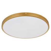 LED-DECKENLEUCHTE 45/3 cm   - Messingfarben/Opal, KONVENTIONELL, Kunststoff/Metall (45/3cm) - Globo