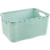 AUFBEWAHRUNGSKÖRBCHEN    32/22/15 cm  - Mintgrün, Basics, Kunststoff (32/22/15cm) - My Baby Lou
