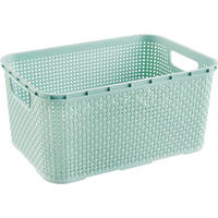 AUFBEWAHRUNGSKÖRBCHEN 32/22/15 cm  - Mintgrün, Basics, Kunststoff (32/22/15cm) - My Baby Lou