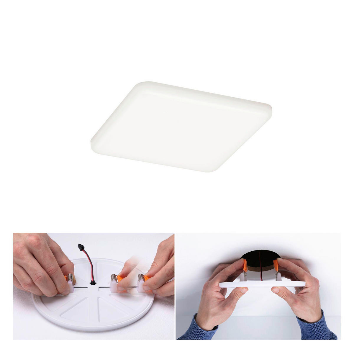 LED-PANEEL 12,5/12,5/1 cm   - Weiß, LIFESTYLE, Kunststoff (12,5/12,5/1cm) - Paulmann