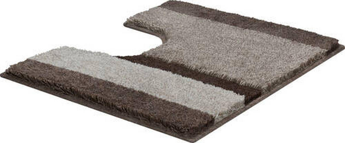 WC-VORLEGER Taupe 49/60 cm  - Taupe, Basics, Kunststoff/Textil (49/60cm) - Grund