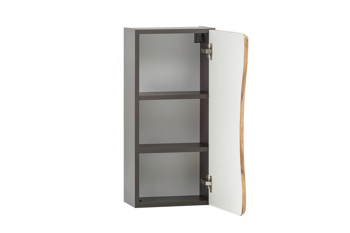 HÄNGESCHRANK 30/64/20 cm  - Eiche Wotan/Graphitfarben, Natur, Holzwerkstoff (30/64/20cm) - Xora