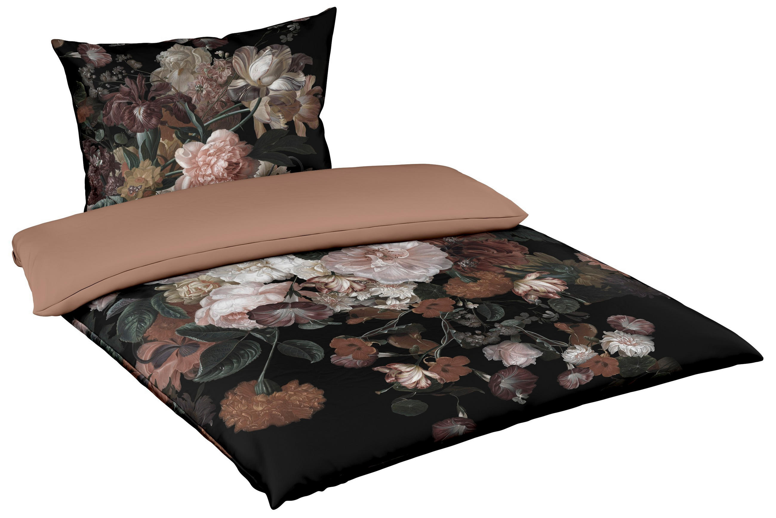 POSTELJINA 140/200 cm  BED ART  - bijela/tamno zelena, Konvencionalno, tekstil (140/200cm) - Fleuresse