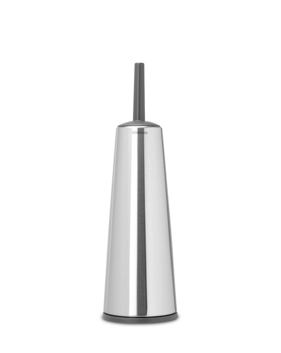 WC-GARNITURA S ŠČETKO - barve nerjavečega jekla/črna, Basics, kovina/umetna masa (12/42/12cm) - Brabantia