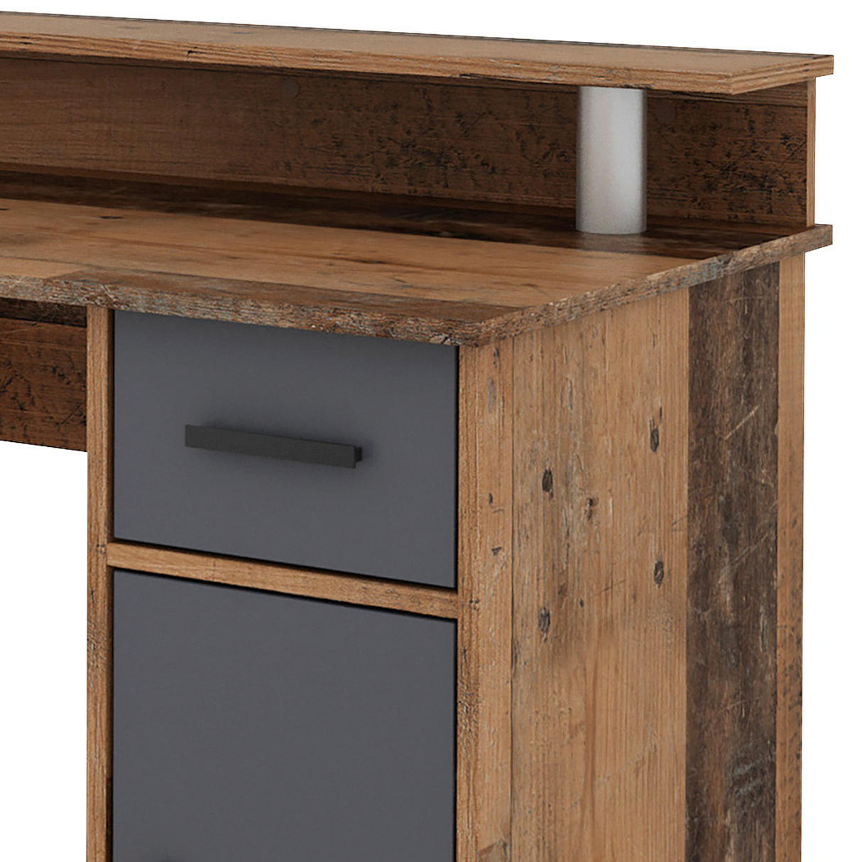 SCHREIBTISCH 120/88/55 cm  in Alteiche  - Alteiche/Anthrazit, MODERN, Holzwerkstoff/Kunststoff (120/88/55cm) - MID.YOU