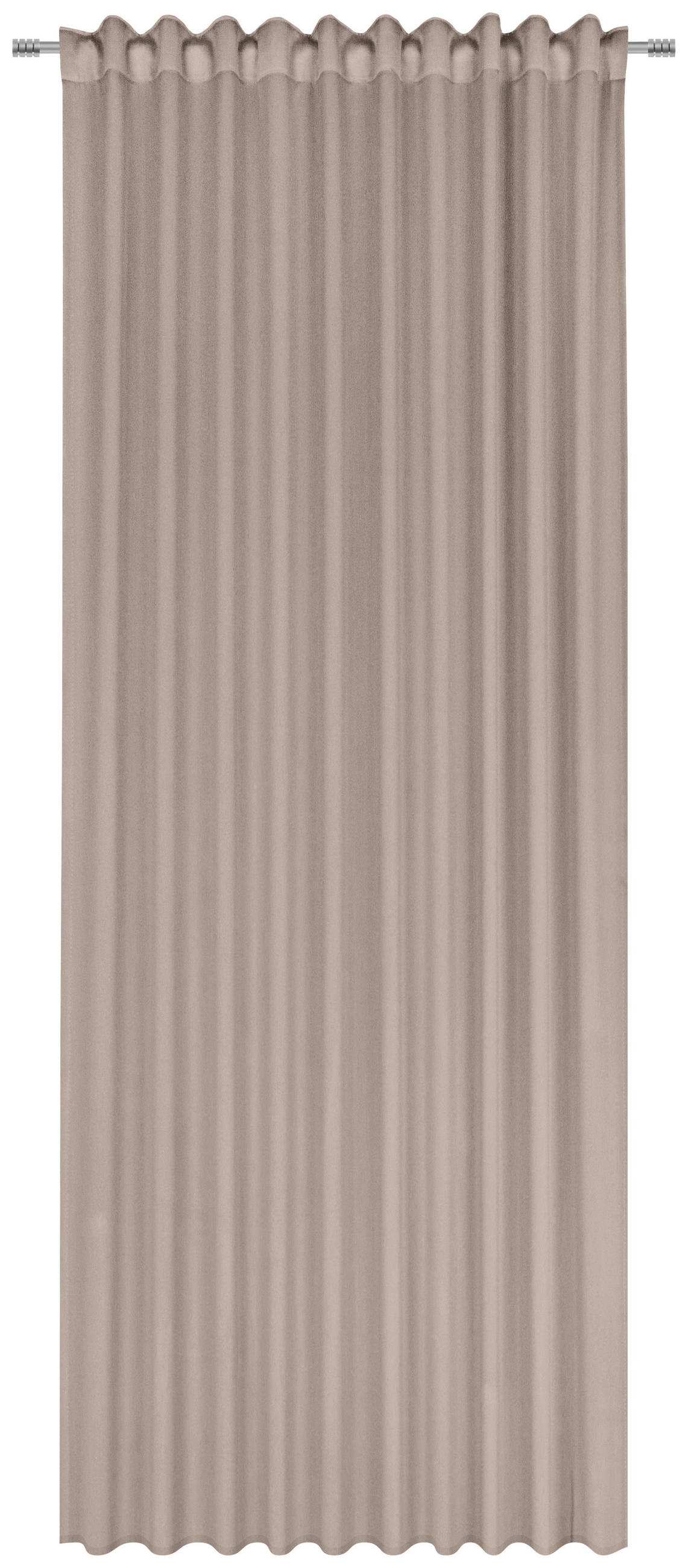 FERTIGVORHANG Verdunkelung  - Taupe, Basics, Textil (135/245cm) - Boxxx