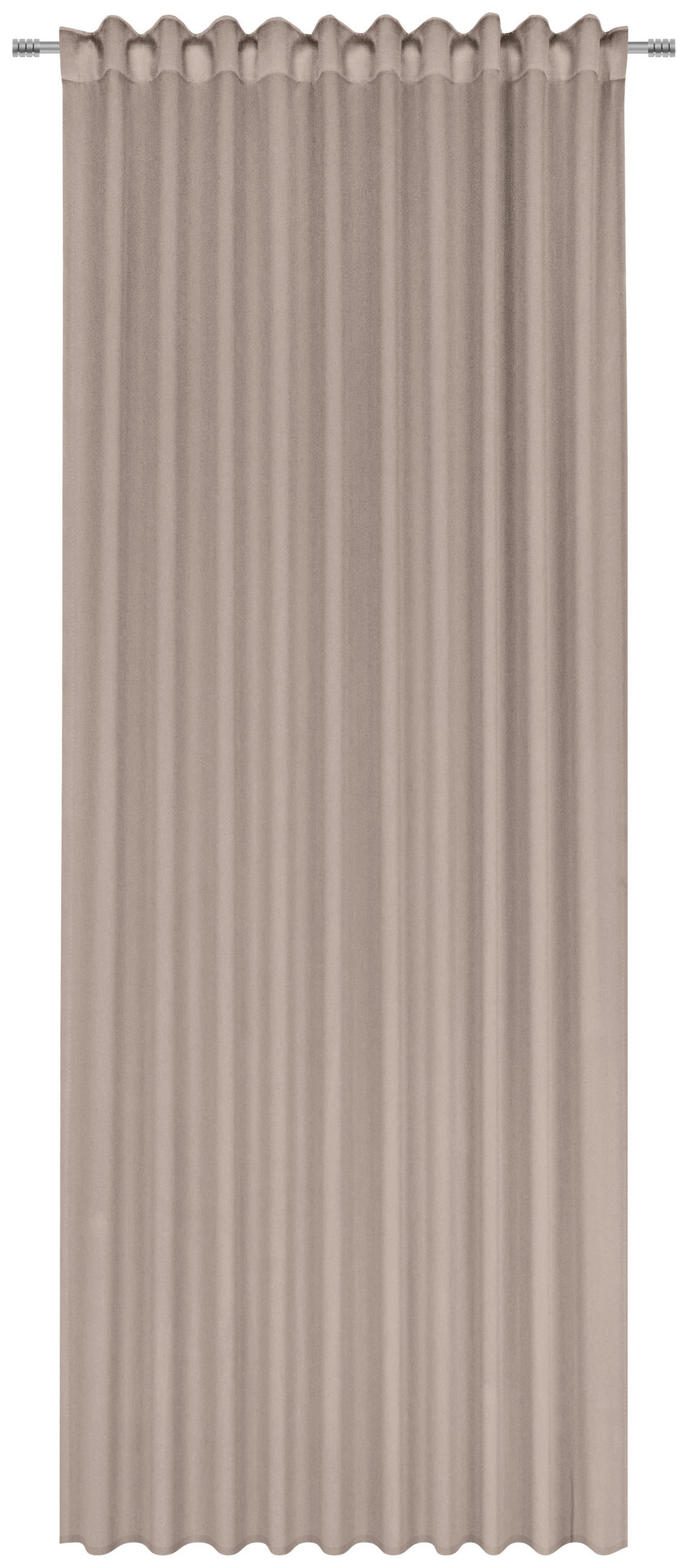FERTIGVORHANG Verdunkelung  - Taupe, Basics, Textil (135/245cm) - Boxxx