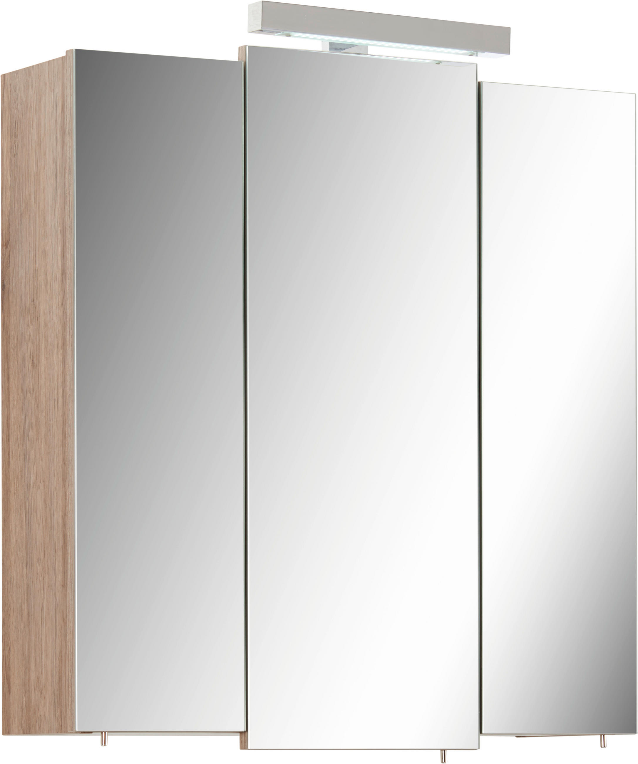 SPIEGELSCHRANK 68/73/20 cm  - Eichefarben, Basics, Glas/Holzwerkstoff (68/73/20cm) - Xora