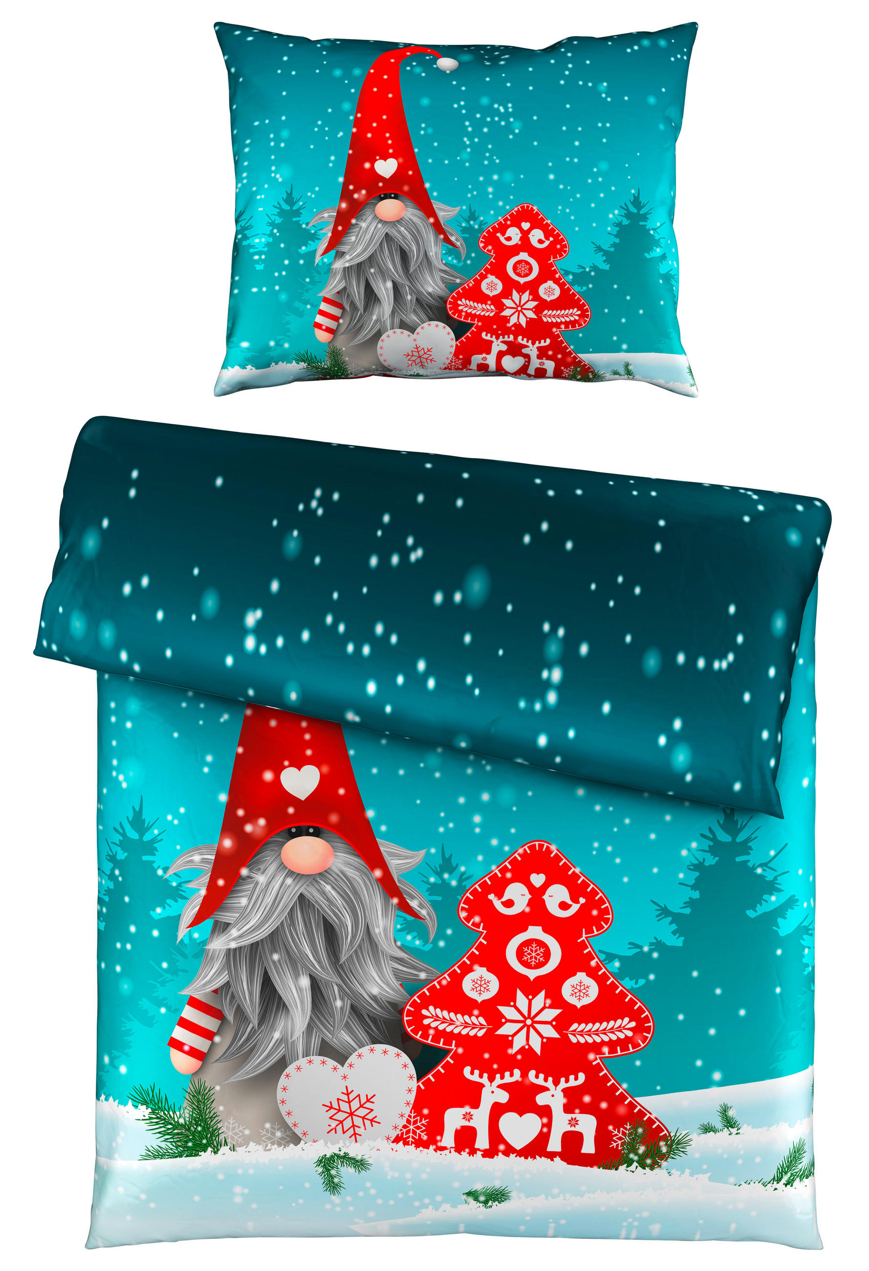 POVLEČENÍ, satén, petrolej, 140/200 cm - petrolej, Design, textil (140/200cm) - Novel